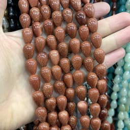 6 8 10MM Natural Stone Water Drop Turquoises Agates Quartz Jades Loose Spacer Beads For Jewelry Making DIY Bracelet Accessories