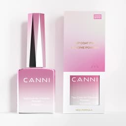 CANNI Top Coat for Chrome Powder 9ml Easy Apply with Stronger Mirror Effect Mirror Metallic Pigment for Gel Nail Art Salon