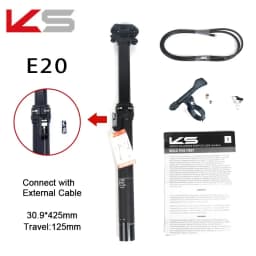 KS E20/E20-i 27.2 Sestpost Travel 100 125mm Remote Control Dropper KS Saddle Post 30.9/31.6mm Bike Saddle Post Travel 125mm