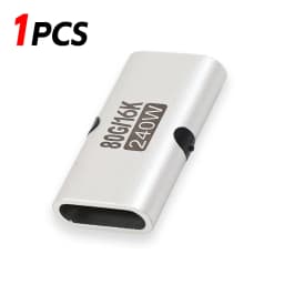 1-10pcs 240W PD USB C Female To Female Adapter 80Gbps High-Speed 16K 60Hz Video for MacBook Pro Air IPad Type-C HUB Converter