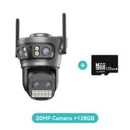 20MP 8K Four Lens Three Screens 10X Zoom Home Surveillance Camera Wifi Camera 10MP 5K Security Protection Auto Tracking Outdoor
