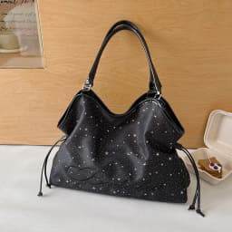 Y2k Fashion Letter Printing Pattern Shoulder Bag for Women 2026 Sweet Girls Vintage Casual Tote Bag Handbags Large Capacity Bag