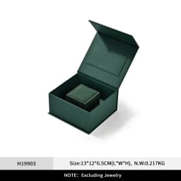 Oirlv Velvet Ring Gift Box with Outer Packaging Wedding Proposal Engagement Ring Box Birthday Gift Box with Blank Greeting Card