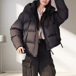 Women Short White Duck Down Jacket Winter Duck Feather Coat Woman Korean Style Fashion Puffer Jacket chaqueta de mujer JK-138