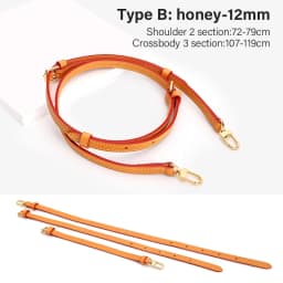 CRAZYSMITH Genuine Leather Bag Strap Replacement For LV Diane Bag Crossbody Handbag Adjustable Shoulder Belts DIY Accessories