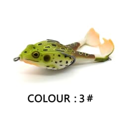 Goture Frog Type Topwater Lure Silicone Thunder Fishing Lure 8/9/10 CM Double Propeller Soft Bait Artificial Wobbler For Fishing