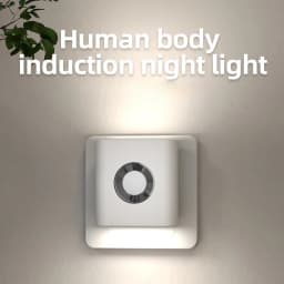 Motion Sensor Light LED EU/US Plug Type C Rechargeable Wireless Night Light For Bedroom Staircase Hallway Indoor Lighting Closet