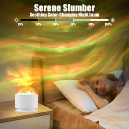 LED Night Light White Northern Lights Projector Light Remote Control 16 Colors USB Plug-in for Kids Room Decoration & Sleep Lamp