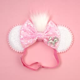Mouse Ears Adjustable Headband Cartoon Sequin Bows Headband Birthday Party Christmas Princess Cosplay Costume For Women Adult