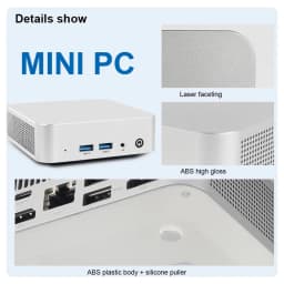 SZBOX W6 MINI PC Intel Processor N3700/N3710/N3160 MINI PC Windows 10 8GB 128GB M.2 SATA SSD 1000M LAN USB3*2 Desktop Office PC