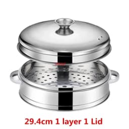 Stainless Steel Steamer fish steamed stuffed bun Rack Kitchen Tools Multilayered Insert With Holder instant pot steamer basket