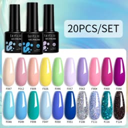 LILYCUTE 12PCs 7ml Nude Brown Red Nail Gel Polish Set Semi Permanent UV Gel For Nail Art Manicure Soak Off Gel Nail Polish Kit