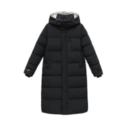 Women Parkas Coats Hooded Jackets Solid Pocket Zipper Long Sleeves Thick Slim Fit Wide Waist Elegant Casual  Autumn Winter