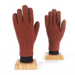 Female Winter Warm Knitted Full Finger Gloves Men Solid Woolen Touch Screen Mittens Women Thick Warm Cycling Driving Gloves H46