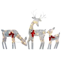 Night Lamp Deer Lighted Christmas Reindeer Solar Light Light Up Decoration For Garden Outdoor Standing Christmas Elk Ornament