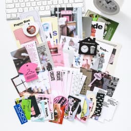 TIANZI 70 pcs Garden Post Office Collection Light Paper Material Pack DIY Handbook Collage Journal Notebook Scrapbook Envelope