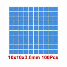 100 Pcs Blue Conductive Silicone Gelid Thermal Pad 100*100*0.5mm 100*100*1mm Heatsink Cooling Thermopad Thermal Pads for CPU GPU