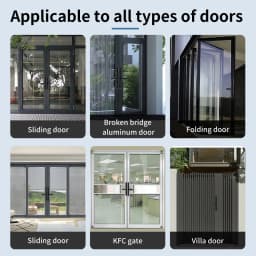 Tuya App Smart Door Lock Waterproof Fingerprint Password Card Bridge-Cut For Outdoor Pull Push Sliding Grille Door