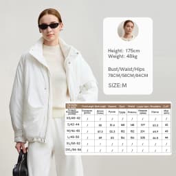 Amii Women's Jacket 2025 Winter New Loose Zipper Casual Thick Women's Outerwear Warm Turtleneck Cotton-padded Jacket 12544133