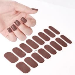 16Tips UV Semi-Cured Gel Nail Wraps Sticker 5D Pure Color Full Cover UV Lamp Gel Sticker Long-Lasting Nail Extension Patch Strip
