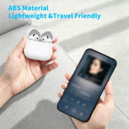 Replacement Wireless Charging Case For AirPods 4 Type-C Port 450mAh Charging Box BT Pairing Headphone Replacement Accessories