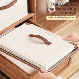 1Pcs Foldable Organizer Storage Box With Lid Large Capacity Dustproof Clothes Organizer Home Closet Multi-functional Organizer