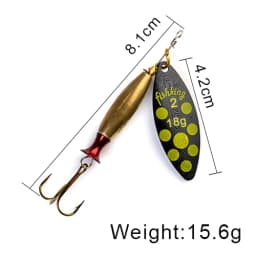 FTK Fishing Lure Spinner Lure Bait Long Cast 15.6g 22.6g Spoon Lures pike Metal Bass Hard Bait With Hooks Fishing Tackle