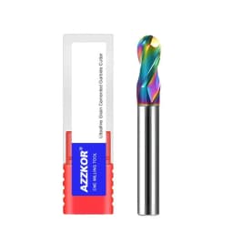 AZZKOR HRC50/55/70 2-Flute R0.5-R6.0mm CNC Machine Machining Milling Cutter Carbide Ball End Mills For Steel/Aluminum Processing