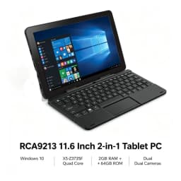 11.6 Inch 2GB RAM 64GB ROM RCA9213 WINDOWS 10 Tablet PC X5-Z3735F Quad Core Up to 1.44 GHz 1366 X 768 IPS Dual Camera WIFI