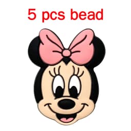 5pcs Silicone Cartoon Beads Pacifier Chain Baby DIY Care Nipple Chain Fittings