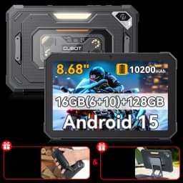 [Ship From UK]Cubot Tab KingKong Mini 8.68'' 90Hz Screen Rugged Tablet 16GB(6+10) 128GB Android 15 10200mAh Camping Light 48MP