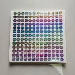 100pcs 12mm ORIGINAL Hologram Security Seal Silver Tamper Evident Label Warranty Void Sticker Removal Proof Prevent Imitation