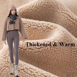 Fall Winter New Warm Fleece Lined Yoga Leggings Female High Waist Shaping Workout Sharkskin Leggings Elastic Tight Thermal Pants