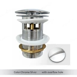 Bathroom Basin Sink Brass Pop Up Drain Waste Stoppers With or Without Overflow Hole Washbasin Bathroom Faucet Accessories