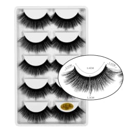 5 Pairs 3D Mink False Eyelashes H13, Soft Eyelash Extension Natural Eyelashes Makeup Lashes Wholesale G800, G806