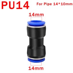 10PCS Pneumatic Fittings Quick Connector Air Plastic Hose Tube Connectors PU PG 4mm 6mm 8mm 10mm 12mm Push Into Pluglug