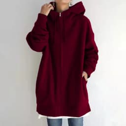 Autumn Womens New Solid Color Loose Long Sleeve Zipper Long Hooded Sweatshirt Coat For Women Versatile Fashion Casual Sweatshirt