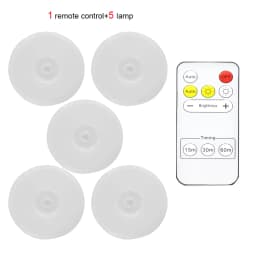 Wireless Remote Control Under Cabinet Kitchen Light USB Rechargeable Magnetic Pir Motion Sensor Night Lamp for Bedroom Wardrobe
