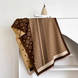 New Brand Elegance Two-Sided Print Scarf Soft Warm Fringe Pashmina Shawl Autumn and Winter Outdoor Coldproof Windproof Blanket