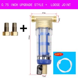 1/2' 3/4' 1' Pre-Filter Stainless Steel Brass Front-Mounted Filter Household Central 40-Micron Water Purification Element