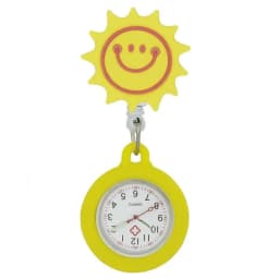 Creative Design Nurse Doctor Students Cute Animals Cloud Office Badge Reel Retractable Digital FOB Pocket Watches Clock Gift