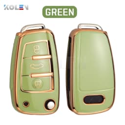 Fashion TPU Car Flip Key Case Cover Shell For Audi A1 A3 8P 8L A4 A5 B6 B7 A6 A7 C5 C6 4F Q3 Q5 Q7 Q8 TT S3 S4 S6 RS Accessories