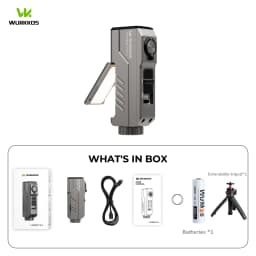 Wurkkos HD02 MINI 1300LM EDC Flashlight Pocket-Sized Tool Light with High-CRI Wing & Red Light Detachable-Battery Design Torch