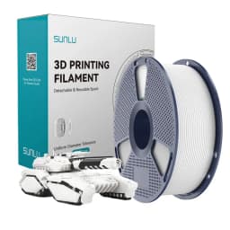 SUNLU 1KG PLA 3D Printer Filament 1.75mm Neatly Wound 3D Printing Filament Fit Most FDM 3D Printers, 1kg Spool (2.2lbs)