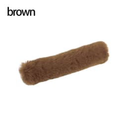 New 1 Pc Plush Fur Furry Bag Strap Covers Sleeves with Loop Fastener Cover for Bag Handles Replacements Accessories