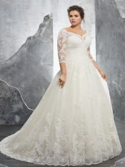 Plus Size Elegant Lace Applique Wedding Dress For Women A-line Off Shoulder Half Sleeves Bridal Gown Boho Vestido De Novia