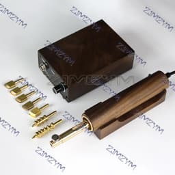 220V Electronic Hot Leather Edge Creaser Machine Brass Stamp Heater Grooving Iron Edge Sealing Tools Leathercraft Stamping 72W