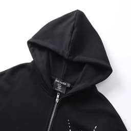 Mixed Emotion Rhinestone Hooded Pullover Hoodie Jacket, Mixed Emotion Casual Long Pants
