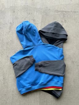 26 Spring Street Style: Three-Layer Color-Striped Surface Y2K Style Personalized Pullover Hoodie for Campus Street Style Photogr