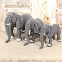 Simulation 1PC 40/60cm Infant Appease Elephant Playmate Calm Doll Appease Toys Standing Elephant Plush Toys Stuffed Toy